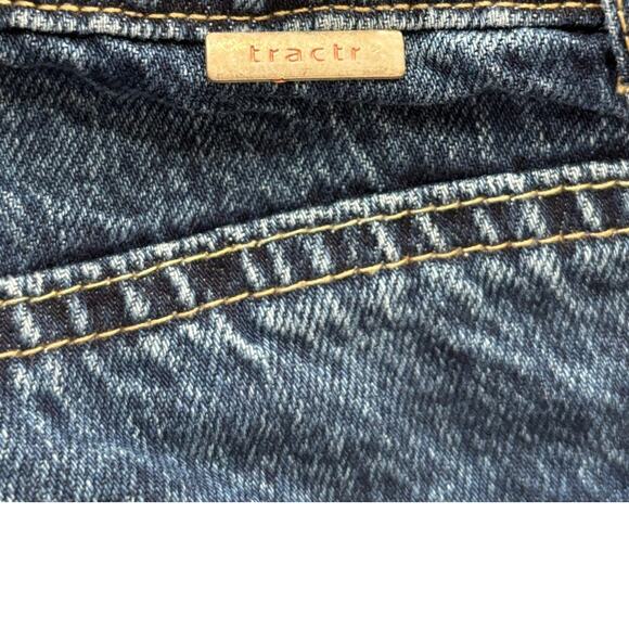 tractr High Rise Weekender Destructed Jeans Style: 9C036-D-D3CN Size 00/24 - Picture 4 of 8